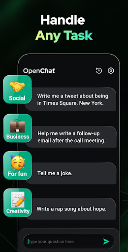 Open Chat - AI bot app screenshot