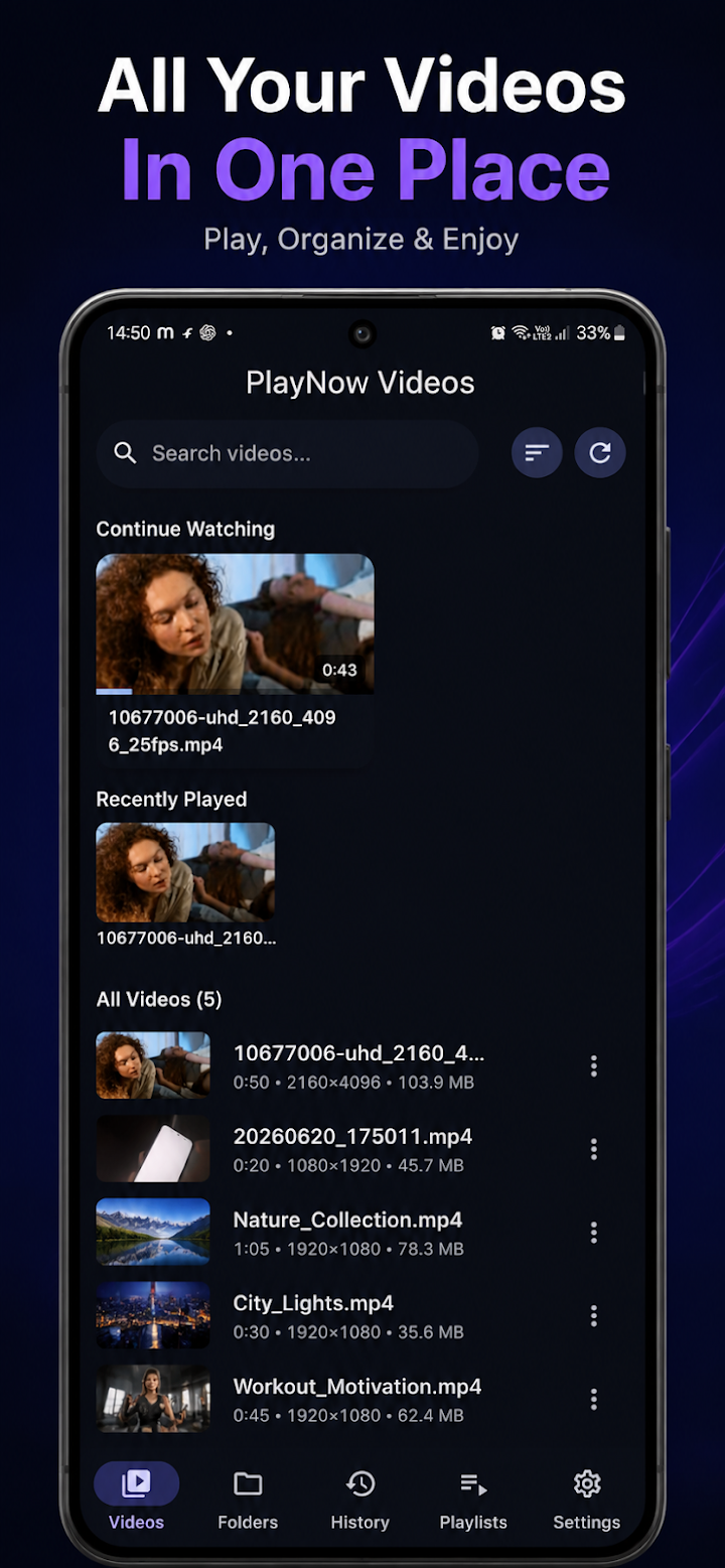 X Sexy HD Video & Media Player screenshot