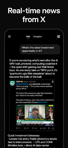 Grok AI screenshot